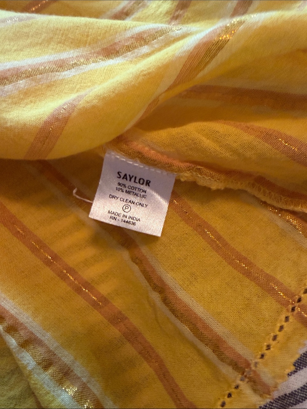 Beautiful Saylor yellow top with ruffled sleeves - Picture 6 of 6